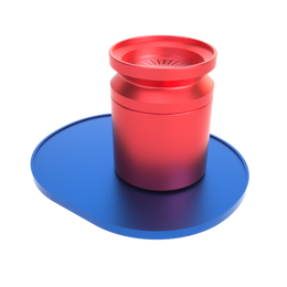Stundenglass Infusion Chamber Assembly - Blue and Red