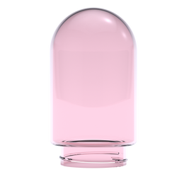 Single Pink Glass Globe (Large)