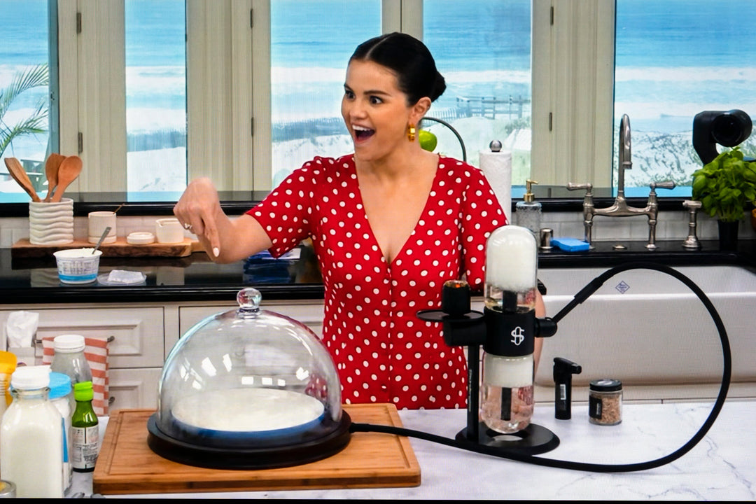 Selena + Chef and Stundenglass Gravity Smoker = HBOMax Culinary Magic
