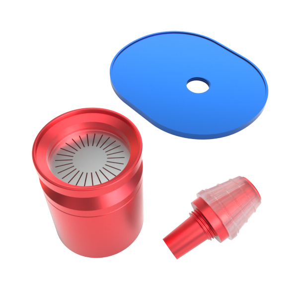 Stundenglass Infusion Chamber Assembly - Blue and Red