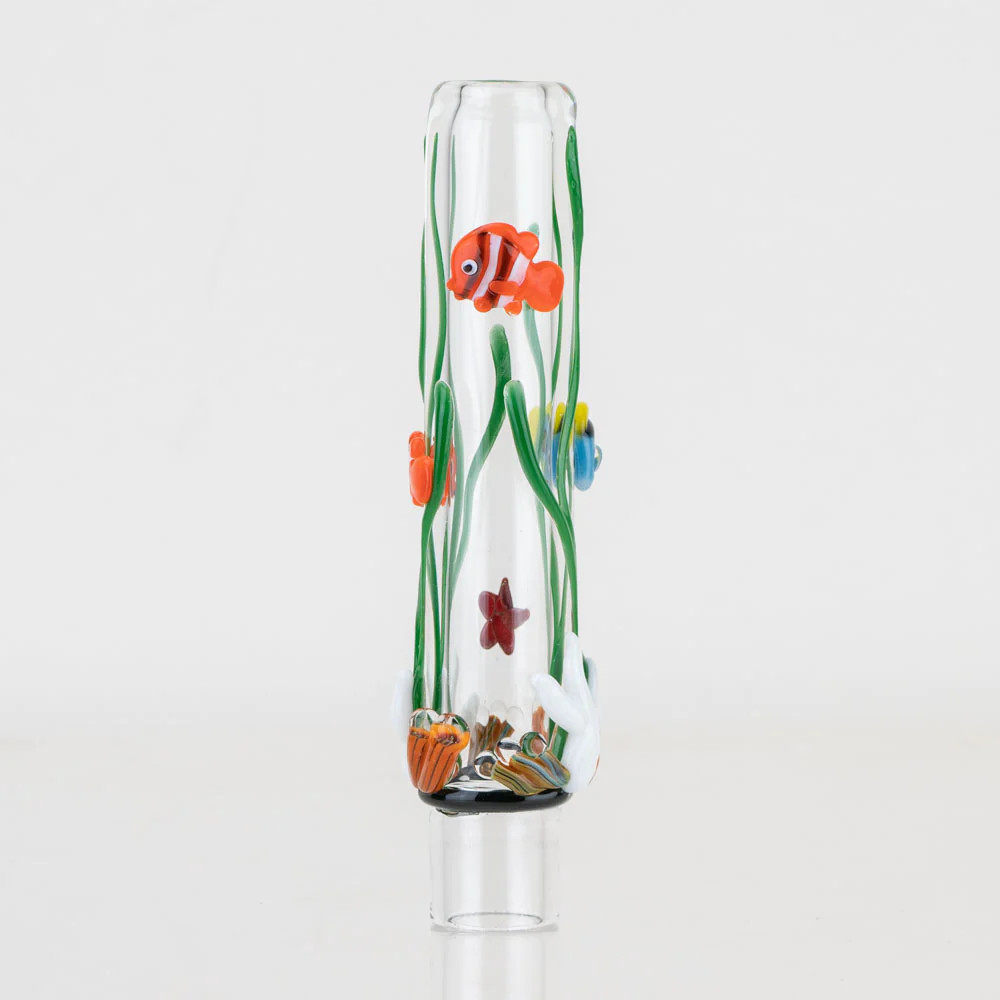 Large Glass Upstem (Straight) Under the Sea