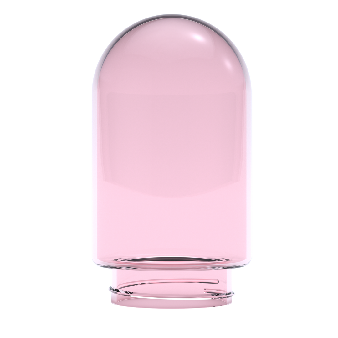 Single Pink Glass Globe (Large)