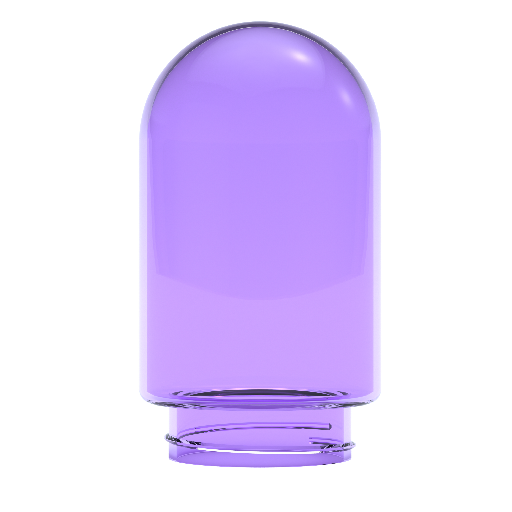 Single Purple Glass Globe (Large)
