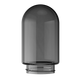 Single Gray Glass Globe (Large)